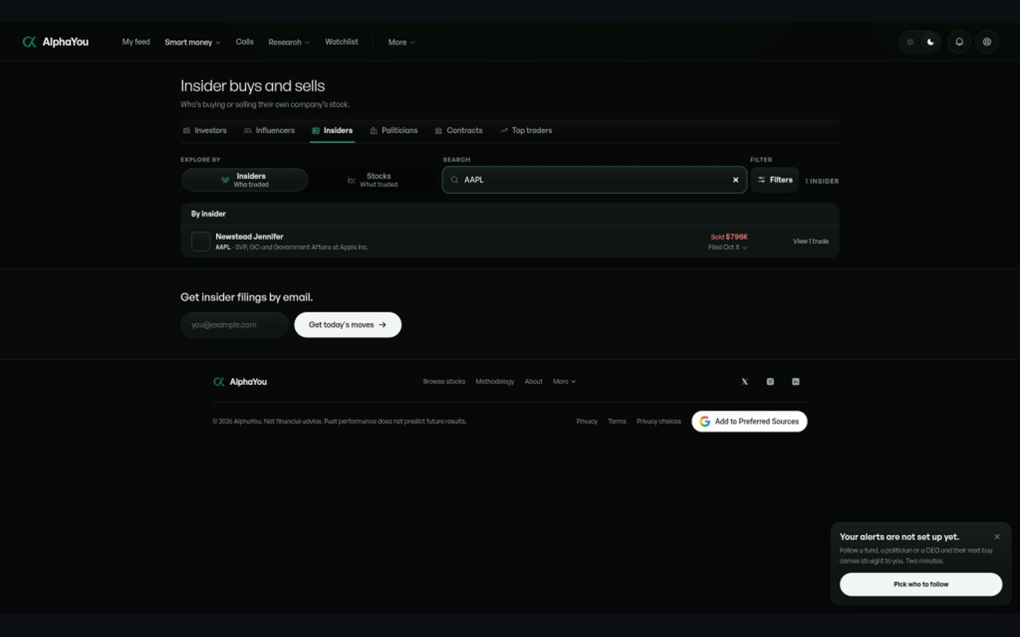 AlphaYou product page
