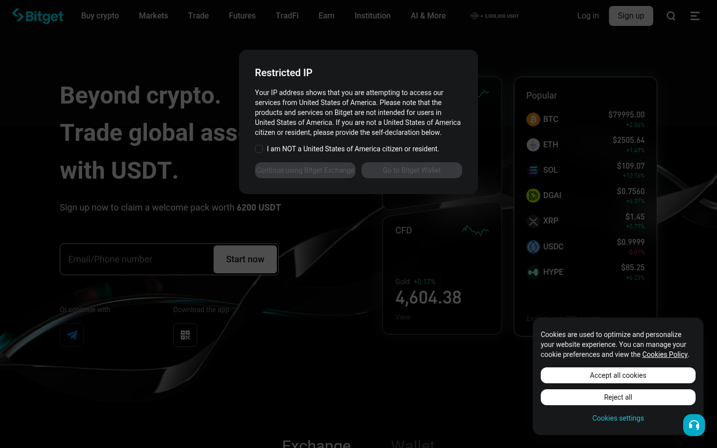 Bitget official homepage