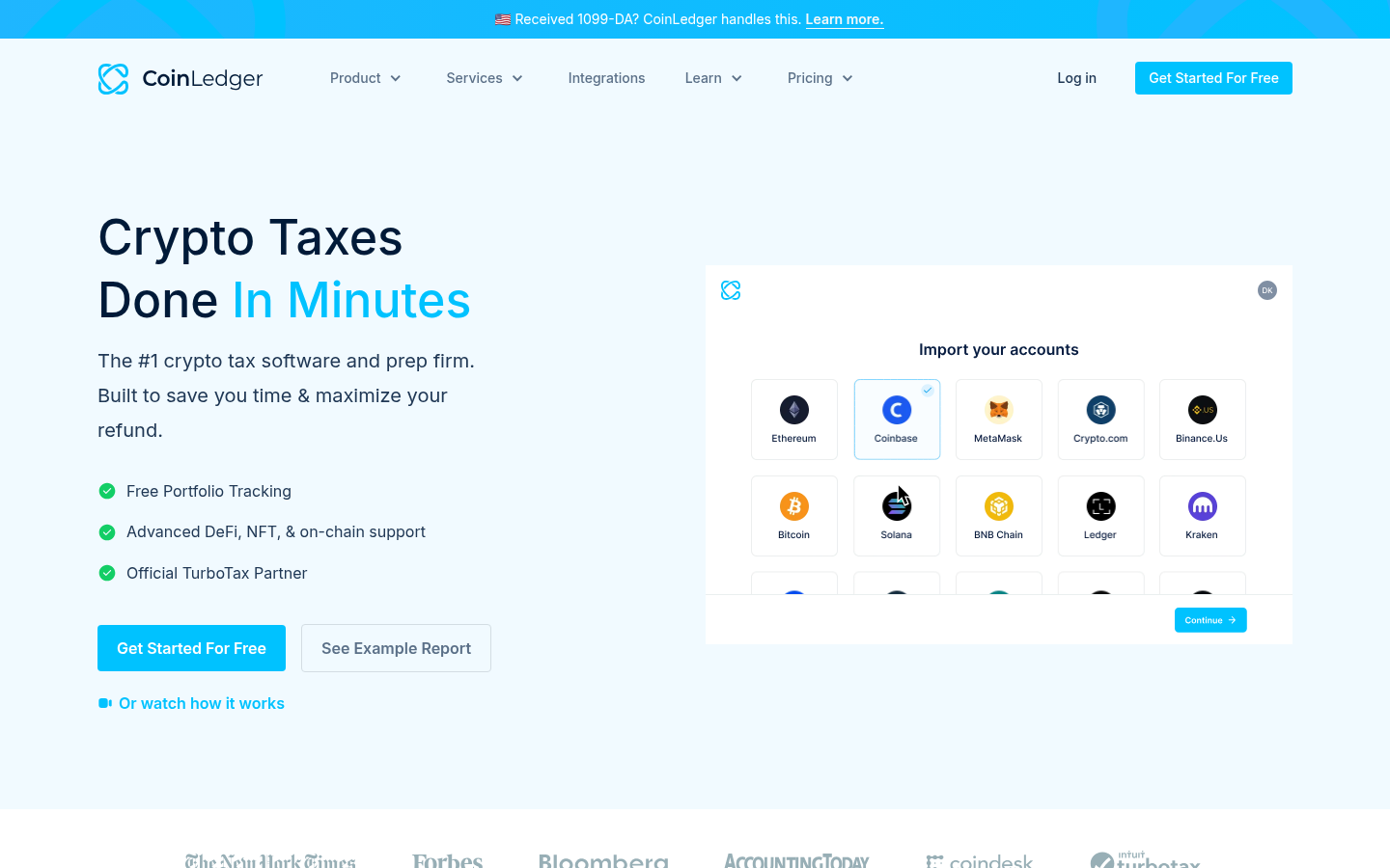 CoinLedger official homepage