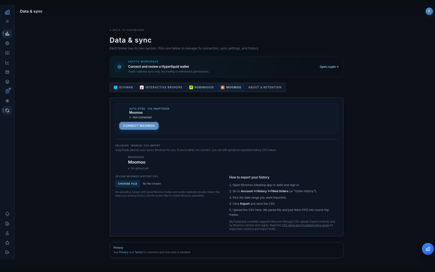 MyTradeLens product page