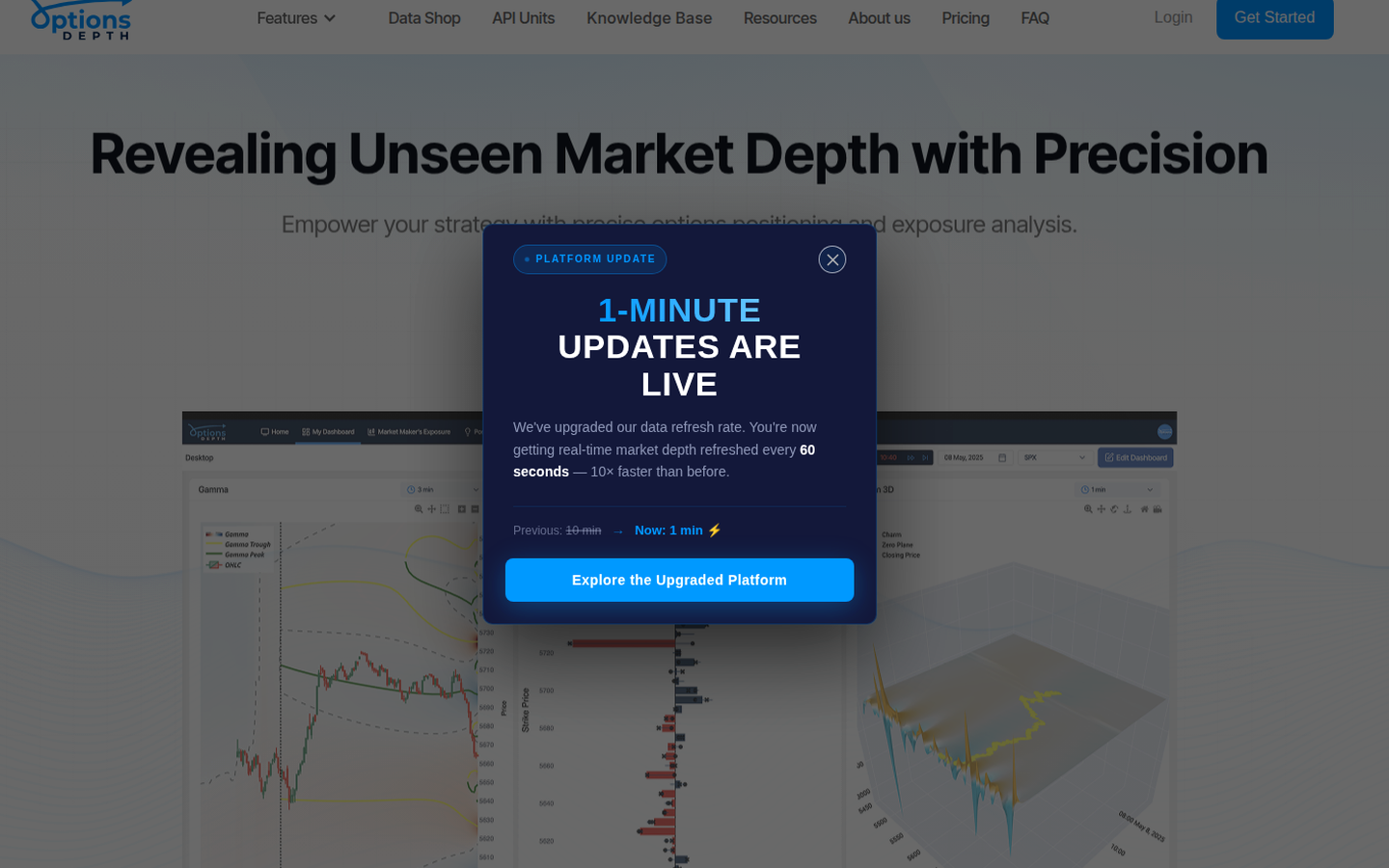 OptionsDepth homepage product framing — verdict (captured 2026-09-25)