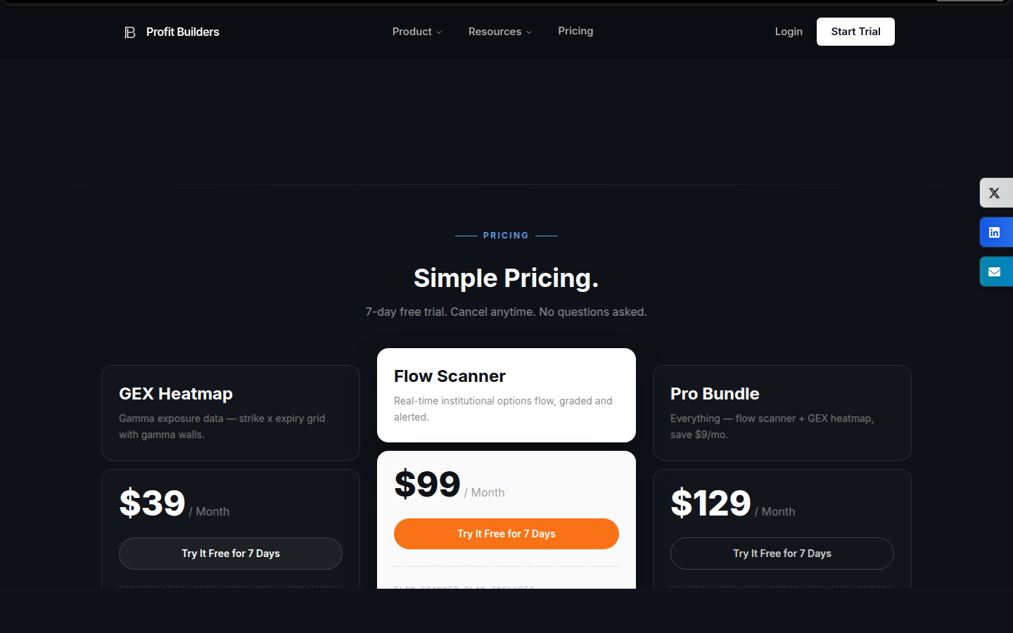 Profit Builders official homepage