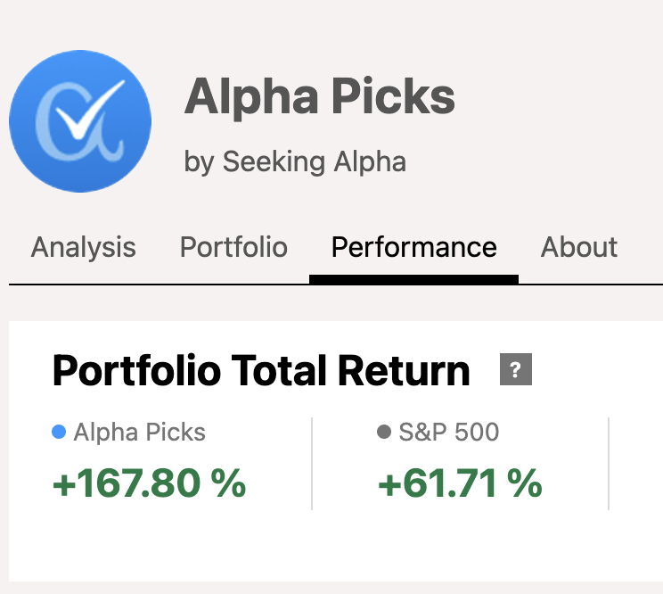 Seeking Alpha product page
