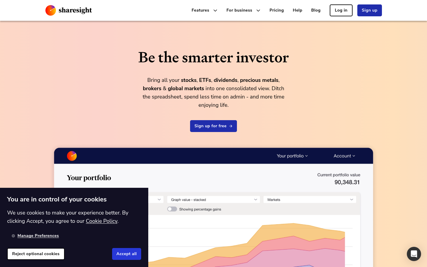 Sharesight official homepage