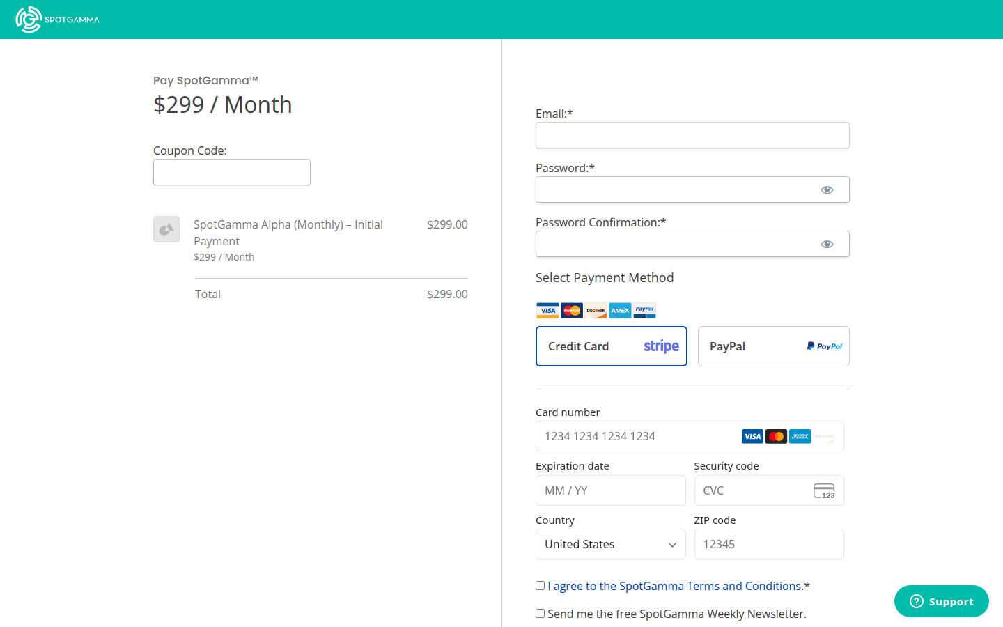 SpotGamma Alpha MemberPress checkout: watch-outs (captured 2026-09-16)